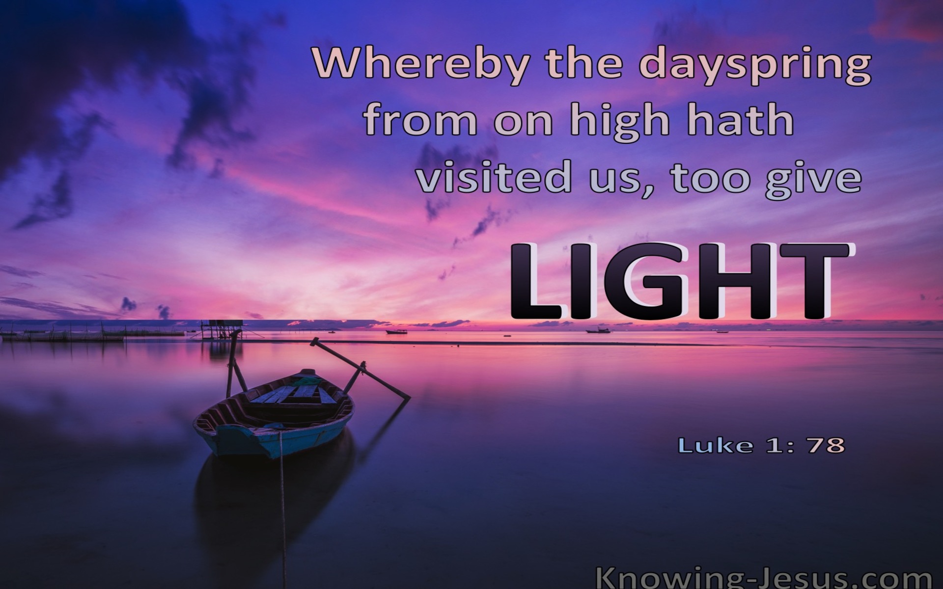 Luke 1:78 The Dayspring Dawning (devotional)06:16 (purple)